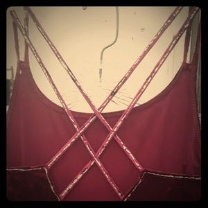 Floor length velvet formal